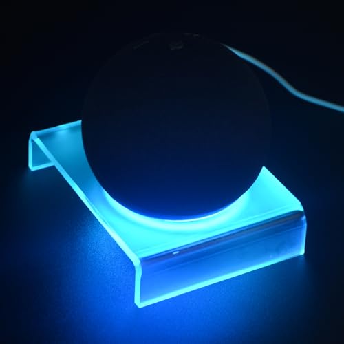 Soporte de pared para Dot 5 con guía de luz mate extraíble que libera espacio