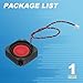 PATIKIL 2 Watt 8 Ohm Mini Speaker, 1PCS Full-Range Mobile Portable Advertising Machine Micro Loudspeaker Connector for Small Electronic Projects, Black Red