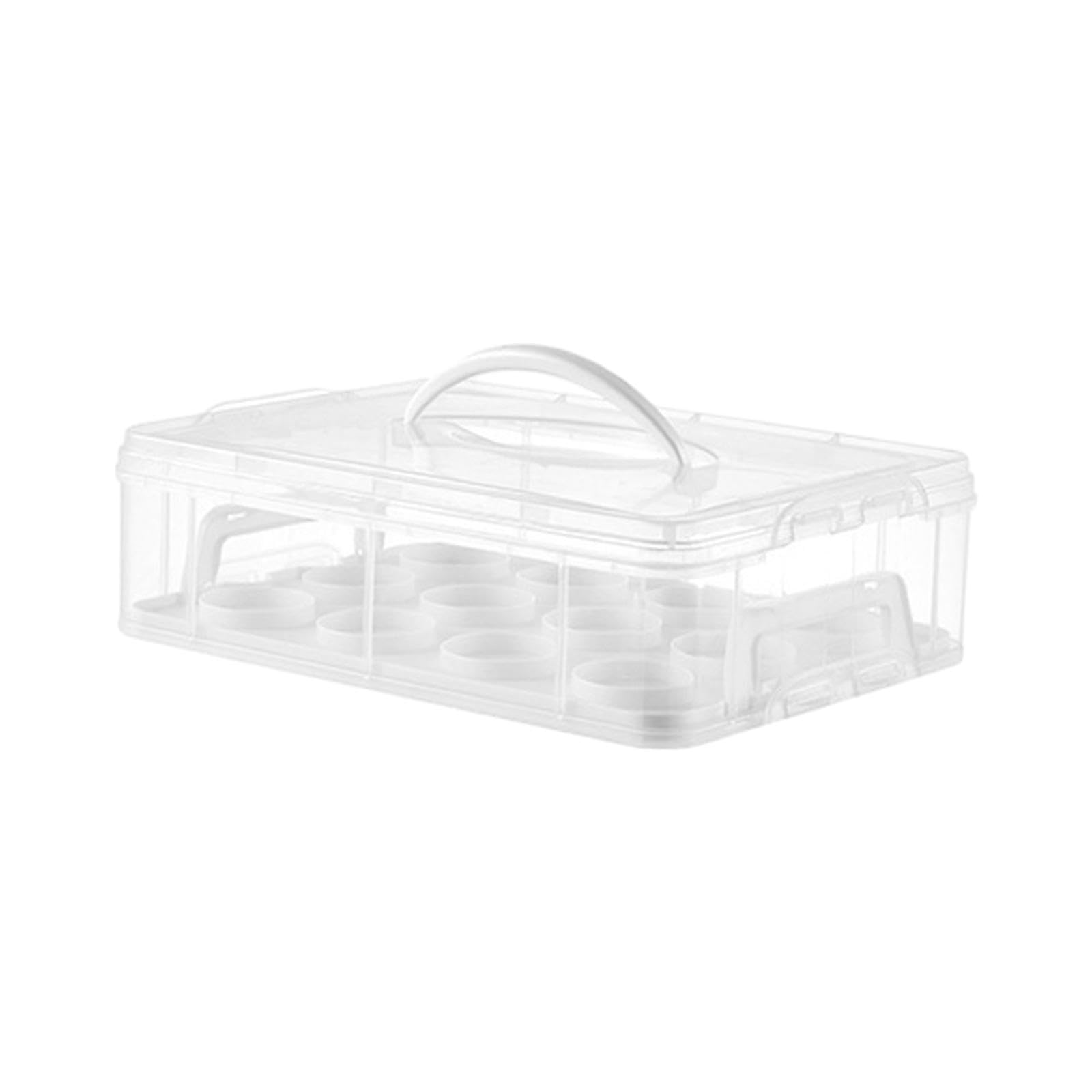TUXCAXI Cupcake Carrier Cupcake Holder Effortless Transportation Of Delicious Desserts Storage Box Is Durable With Food Items. Carrier Containers Holder