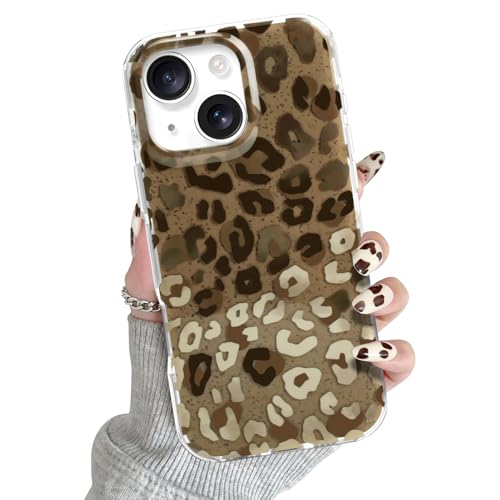 Coque rigide léopard pour iPhone 14 finition antichoc haut de gamme