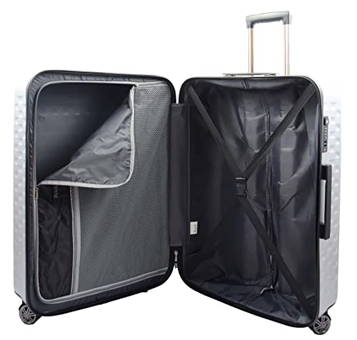 Valise de voyage rigide Macau 8 roues argenté grand format 77cm - 5