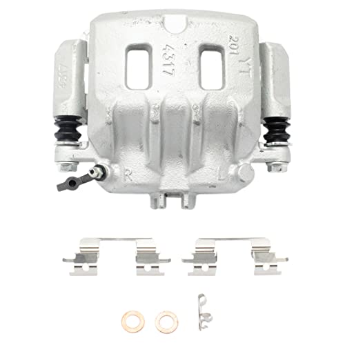 Image of TRQ Front and Rear Brake Caliper Set Zinc Coated Brackets Compatible with 1998-2002 Subaru Forester 1999-2001 Impreza