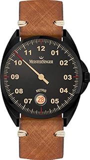 MeisterSinger Black Line Metris ME902BL Einzeiger Automatikuhr