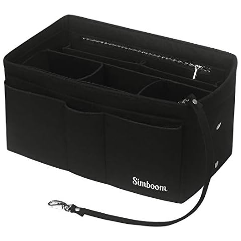 Simboom Taschenorganizer für Frauen Handtasche, Taschen Organisator Filz Innentaschen für Handtaschen Bag in Bag Organizer Handtaschenordner Cover