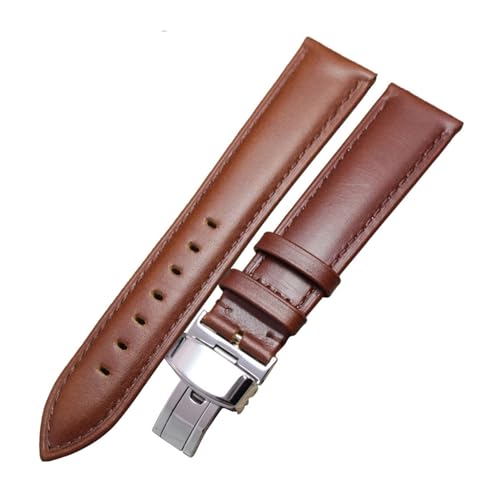 Bracelet de montre en cuir noir 20mm idéal pour sublimer votre tenue de bureau au quotidien