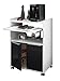 Berlioz Creations Carrello da Cucina per microonde, 60 cm, Altro, Nero Brillante, 60 x 40