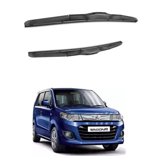 Image of Oshotto Frameless (O.E.M Type) Replacement Wiper Blades Compatible with Maruti Suzuki WagonR 2010-2023 (20 inch / 16 inch)