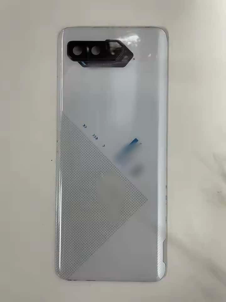 YOOOKOOO Compatible Rear Back Cover for Asus ROG Phone 5 – Battery Door Housing Replacement Part (Black with Lens)