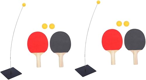 2 Conjuntos de tenis de mesa Entrenador de Niños Juguetes de Entrenamiento de Ojos Deportes Raqueta Pong Kidcraft Juego de Tenis de Mesa