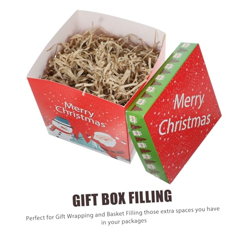 rosenice Papier Füllmaterial Geschreddertes Deko Papier Für Geschenkverpackung 100G Raffia Optik Z12 Hellbraun Polsterung & Versandzubehör