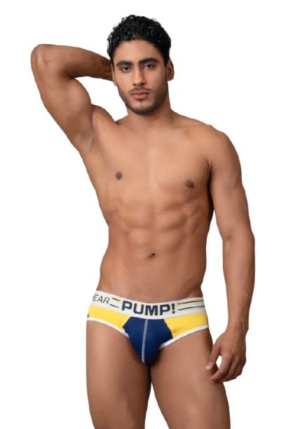 men underwear pump PUMPCLUB Recharge Cotton Brief-Men’s Antibacterial Regular Fit Solid Underwear with No Marks Waistband-picture-36