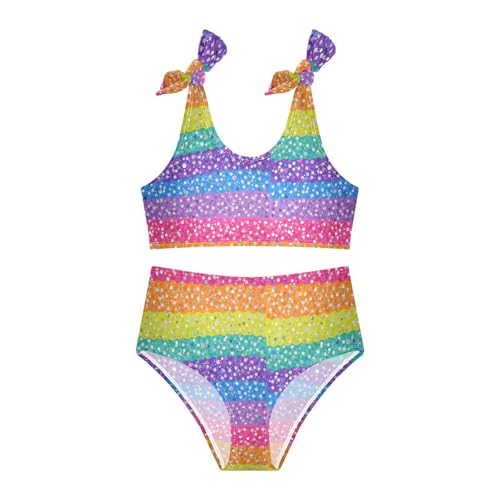 Image of Boccsty Cute Crab Red Blue Girls Swimsuits Kids Bikini Sets 2 Pcs Bathing Suit for 3T