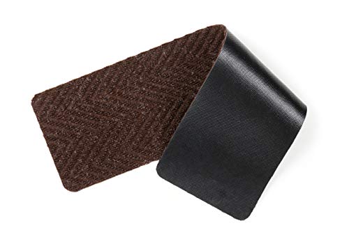 Indoor and Outdoor Carpet Stair Treads - 32" x 8" Non-Slip Stair Treads Carpet for Wooden Steps - Rubber Stair Tread Mats - Stair Rugs Anti Slip for Kids Elders and Dogs – Brown Set of 14