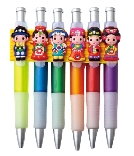 Amazon.co.jp: 韓国 伝統的 人形 デザイン ペンセット 韓服を