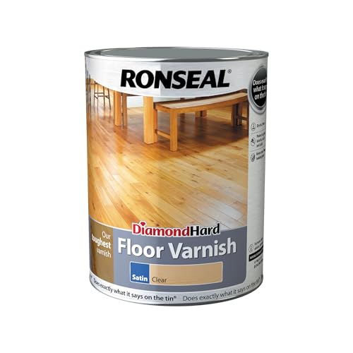 Ronseal Diamond Hard Floor Varnish Satin 5L
