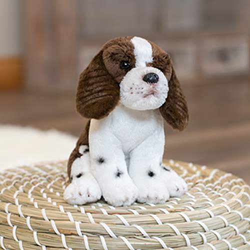 Demdaco 5004730298 Springer Spaniel Plush Fabric Beanbag Figure Toy Brown And White thumb #1