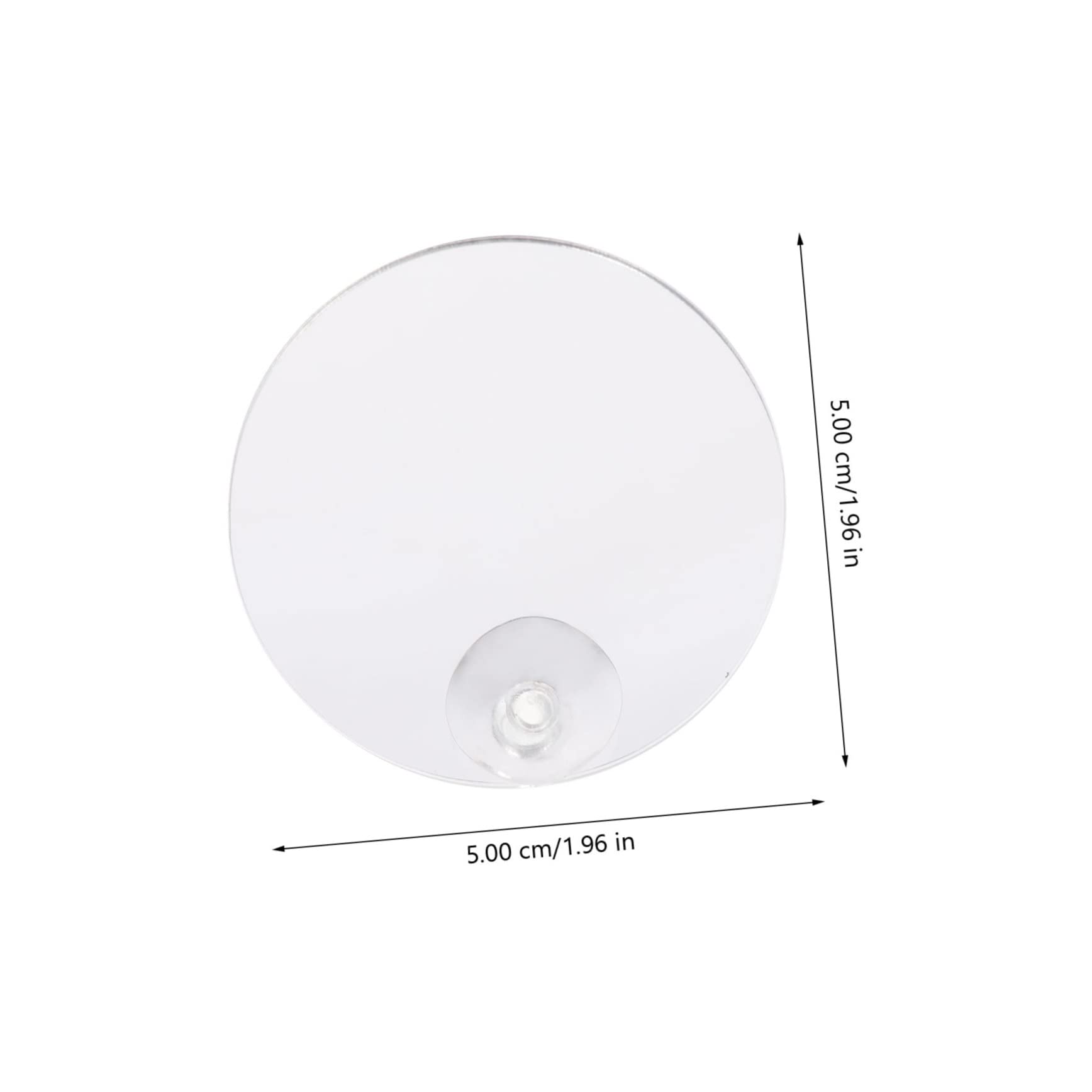 DOITOOL 30piezas Espejos Decorativos para Peces Betta Ventosas Espejos De Acuario De Doble Cara Accesorios para Decoración De Tanques De Peces Apto para Agua Dulce y Salada