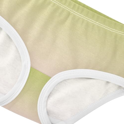 Joisal Girls Underwear Toddlers 2t Cotton Little Girl Panties Fun Print Briefs Undies Kids Green Cute Pink Gradient4