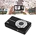 Heayzoki Pocket Digital Camera, 44MP 16X Zoom, Compact, Black