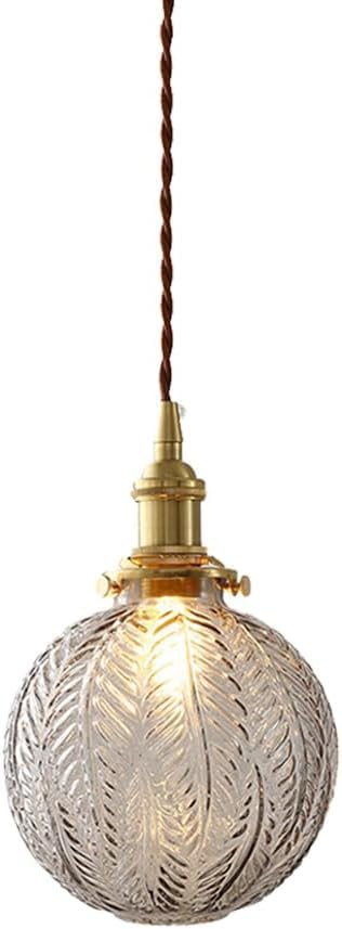 Lampe suspendue en verre soufflé pour îlot de cuisine