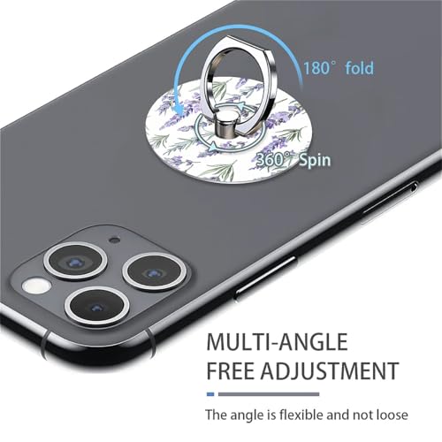 Soporte de teléfono móvil de anillo morado lavanda para funda de iPhone 4