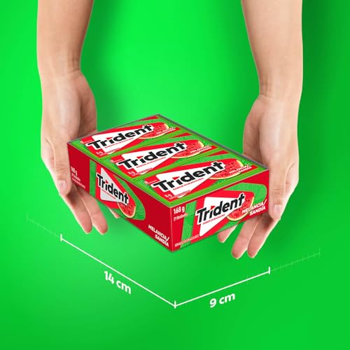 Trident Chiclete Melancia Com 21 Unidades
