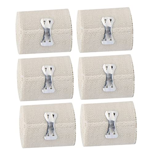 FOYTOKI 6 Rolls Compression Wrap 5cm x 4.5m Medical Grade Cotton Spandex Wrap for Sports Training Vein Support and Wound Protection