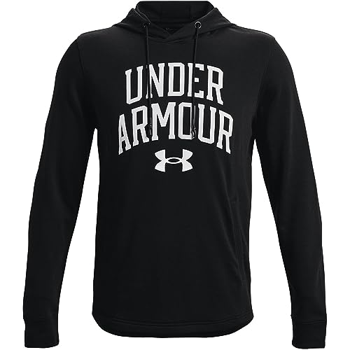 Under Armour Maglietta a Maniche Lunghe Uomo Logo Crew Nero Maglietta Manica Lunga Uomo