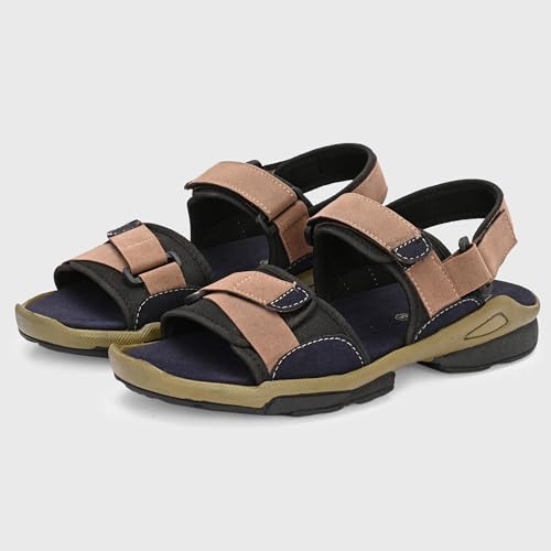 Image of Centrino Sandals for Men | Stylish Men's Casual Sandal for Office & Travel | Comfortable Sandals with Grip Insole & Quality (8144)