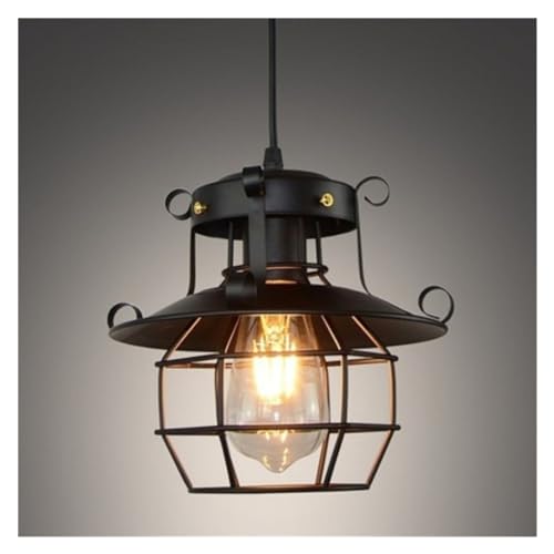 Lampe à suspension de plafond LED industrielle en métal pour chambre