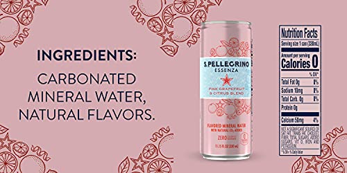 S.Pellegrino Essenza - All Flavor Variety Pack | Sparkling Flavored Carbonated Mineral Water, 11.15 Fl Oz. Cans | 6 Flavors - Pack of 12