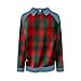 Juebong Trendy Long Sleeve Shirts for Women Denim Collar Patchwork Stitching Sweatshirt Casual Christmas Pullover Womens Tops Dressy Fashion 2025 Clothing with Jean Accents Sweatshirts Plaid
