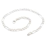 [サツルノ] SATURNO アンクレット メンズ レディース シルバー925 フィガロチェーン 24cm B01128-24 インポート