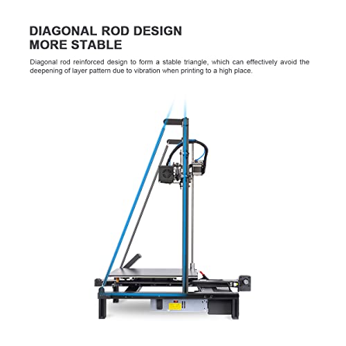 Lgt Longer Lk5 Pro 3D Printer Upgraded With Dual Blower Kit, Large Print Size 11.8"X11.8"X15.7"(300X300X400Mm), Open Source, Removable Lattice Glass Platform, Diagonal Rod And Resume Printing, Diy #TOP5