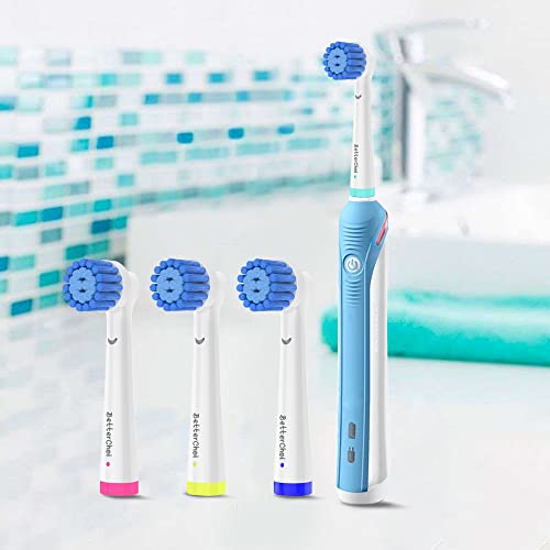 8 Pack Sensitive Gum Care Replacement Brush Heads Compatible With Oral B Braun Electric Toothbrush. Soft Bristle For Superior And Gentle Clean #TOP6