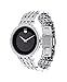 Movado Men's Esperanza Stainless Steel Watch with a Concave Dot Museum Dial, Silver/Black (607057)
