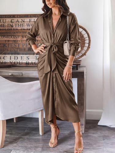 Image of BTFBM Button Dwon Fall Dresses for Women 2026