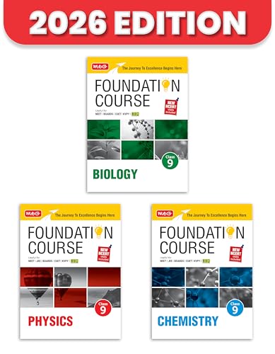 Image of MTG Foundation Course Class 9 Physics, Chemistry & Biology (Set of 3 Books) For NEET, CUET & Boards Exams (Edition 2026-2027)