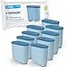 Wessper Filtro Acqua per Macchina Caffè, Filtro Acqua Anticalcare CA6903 Aquaclean Filtro Acqua per Macchina da Caffe Philips e Saeco, 9 Pezzi