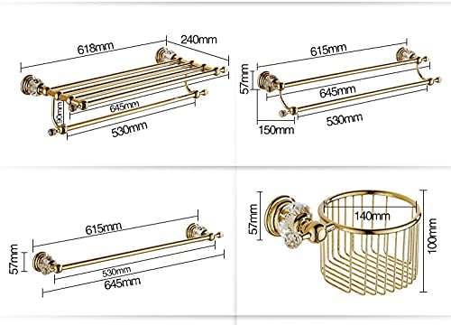 Porte-serviettes de bain doré LIJUCAI pour optimiser votre douche