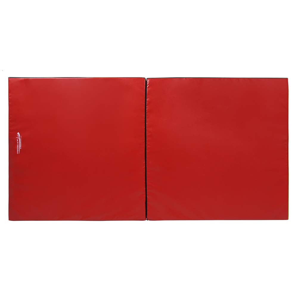 Grevinga® klappbare Turnmatte | RG 22 | 200 x 100 x 6 cm | ROT-SCHWARZ