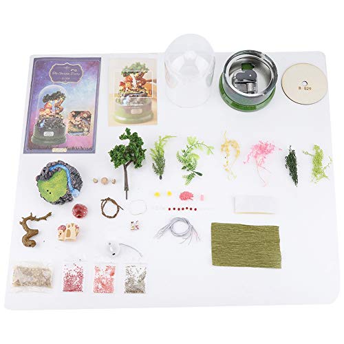 Diy House Kit, Doll Kit 4.3 * 7.3 Inch with Rotate Music Box House Kit for Decoration