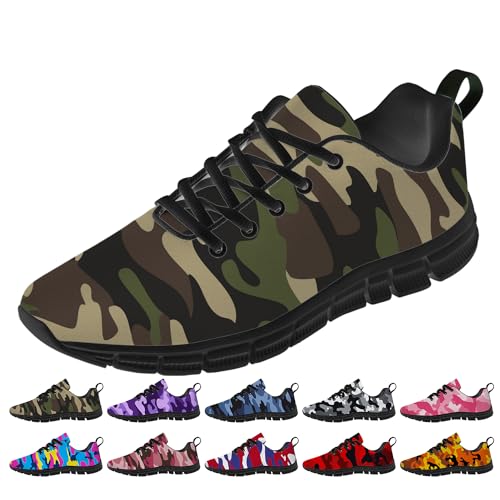 Generic Camouflage Shoes for Women Men Running Shoes Lightweight Tennis Sneakers Gifts for Him Her