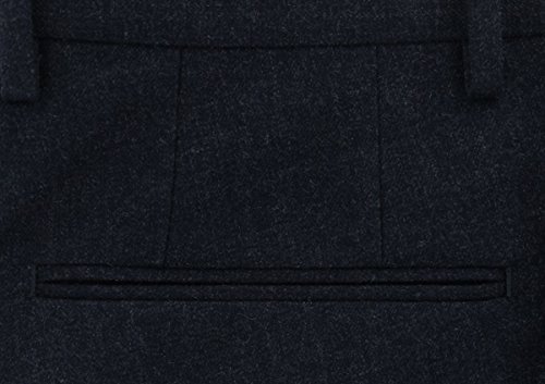 Incotex Midnight Navy Blue Solid Pants - Slim3