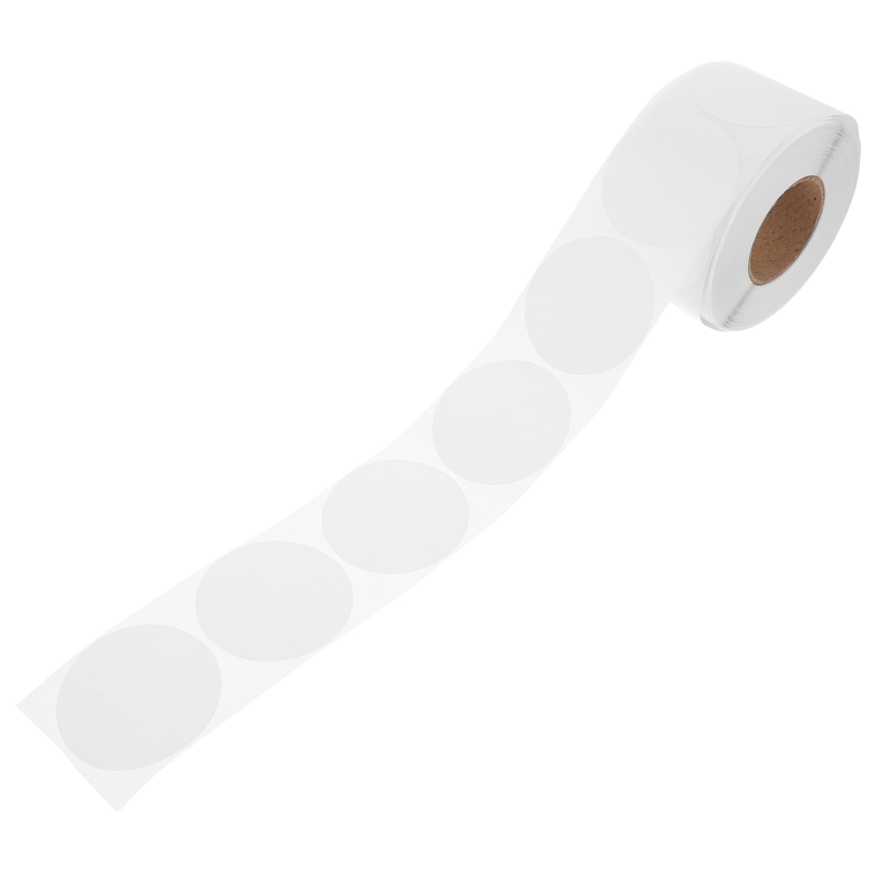 NUOBESTY 4rouleaux Étiquettes Thermiques Rondes Pour Colis Autocollants Adhésifs Blancs Pour Et Prix Résistantes à Eau Et Aux