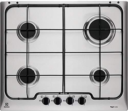 Piano Cottura Inox da Incasso 4 Fuochi Gas Rex Electrolux RGG 6242 OOX Piano Cottura Inox da Incasso 4 Fuochi Gas Rex Electrolux RGG 6242 OOX