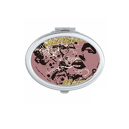 Miroir de poche compact portable fini les retouches de maquillage ratées