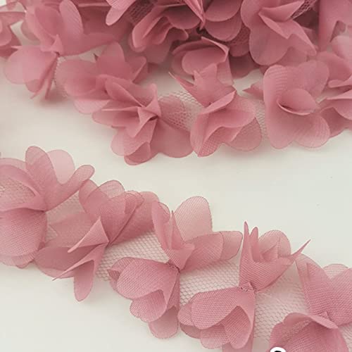 Butterfly Chiffon Lace Fabric Mesh Ribbon For Sewing Fabric Diy Crafts Hat Making Wedding Party Dress Embellishments #TOP5