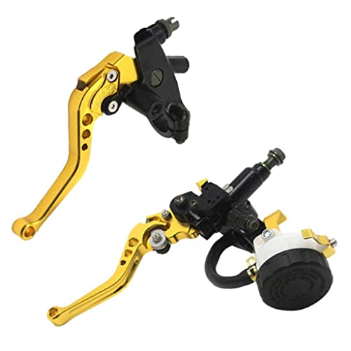 #N/A Conjunto de 2 alavancas de cilindro mestre de embreagem de freio hidráulico universal 22 mm – D