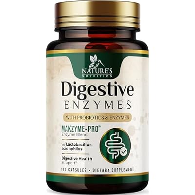 Digestive Enzymes - Super Digestive Multi Enzyme Complex for Bloating & Gut Health Support with Bromelain, Papain, Probiotics & Prebiotics - Digestion Health Support for Women & Men - 120 Capsules